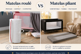 Matelas roulable ou matelas pliant bébé : lequel choisir pour voyager ?